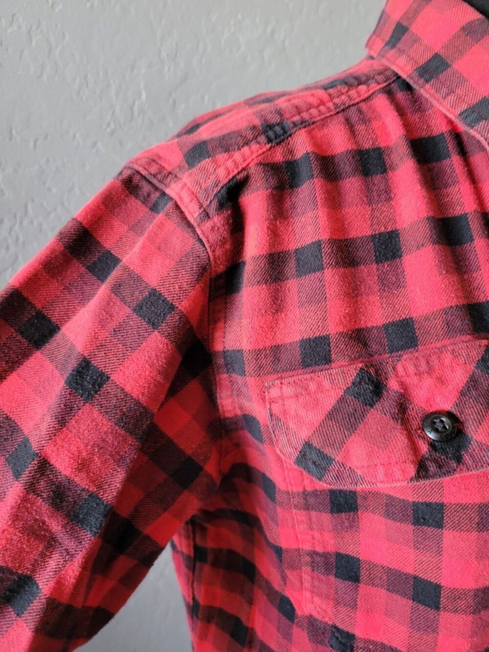 Columbia Red Plaid Long Sleeve Button Down Collared Regular Fit Size M Outdoor - Picture 5 of 11